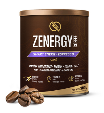 Zenergy Coffee Espresso Intenso – Supercafé Energético Saludable