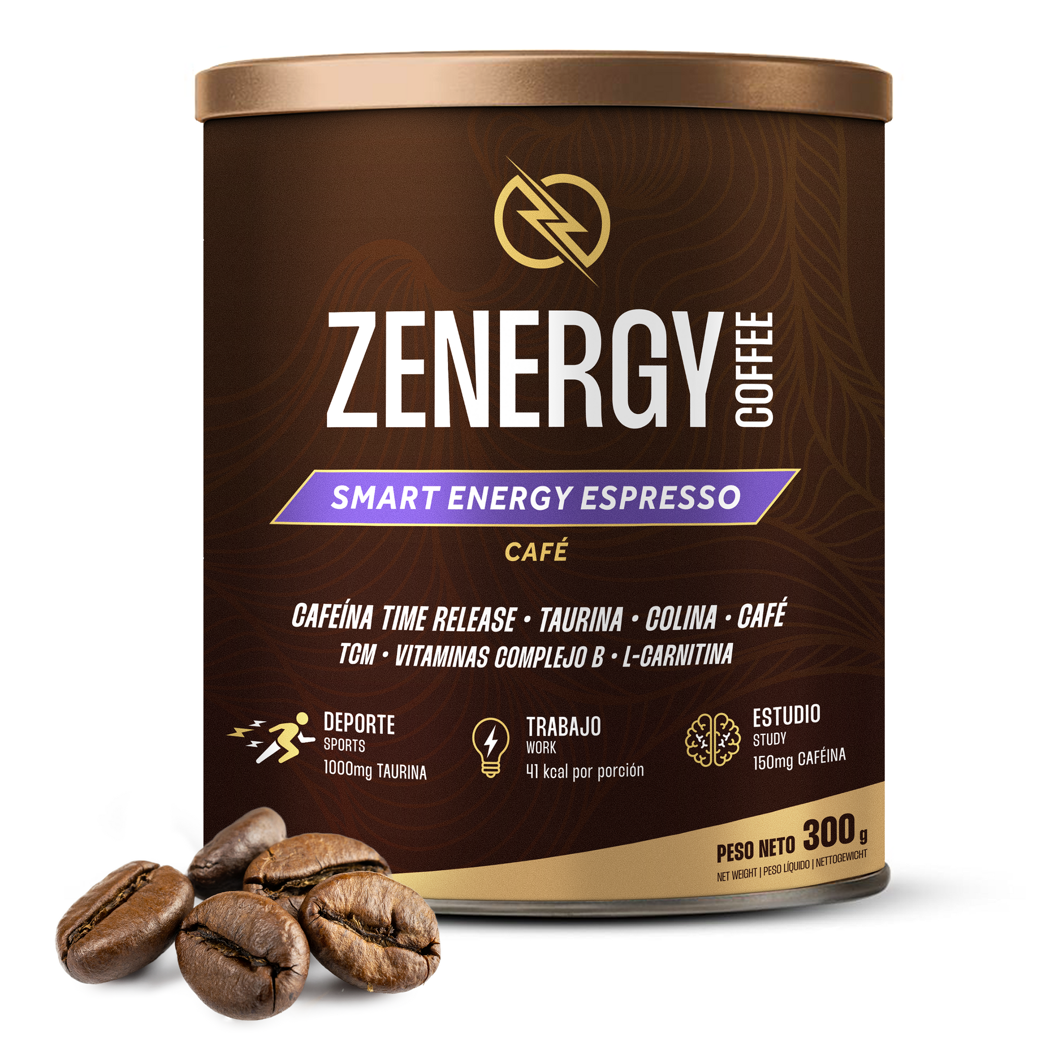 Zenergy Coffee Espresso Intenso – Supercafé Energético Saludable